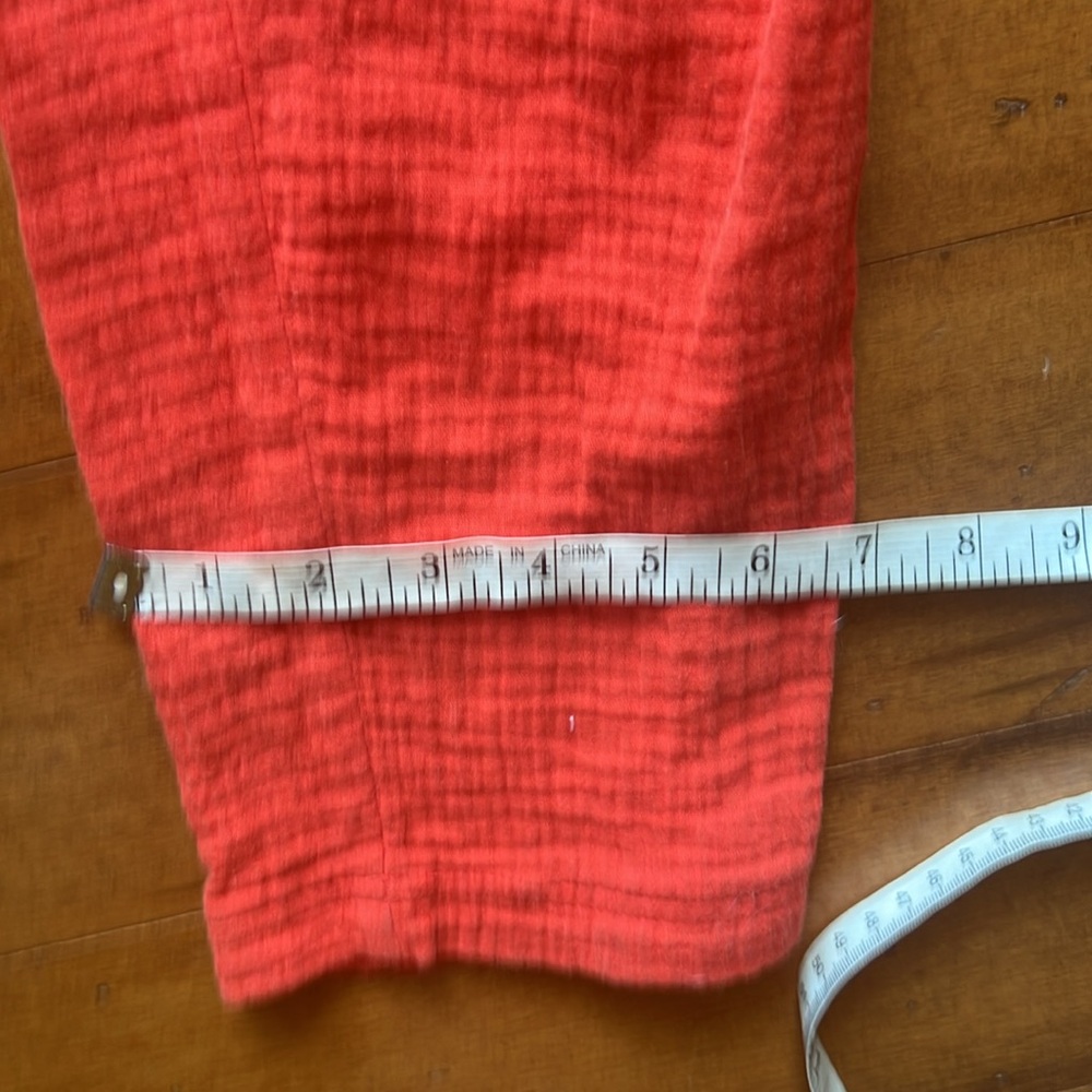 Anthropologie Saturday Sunday Isabel Coral Red Jumpsuit Size XS - Picture 13 of 16
